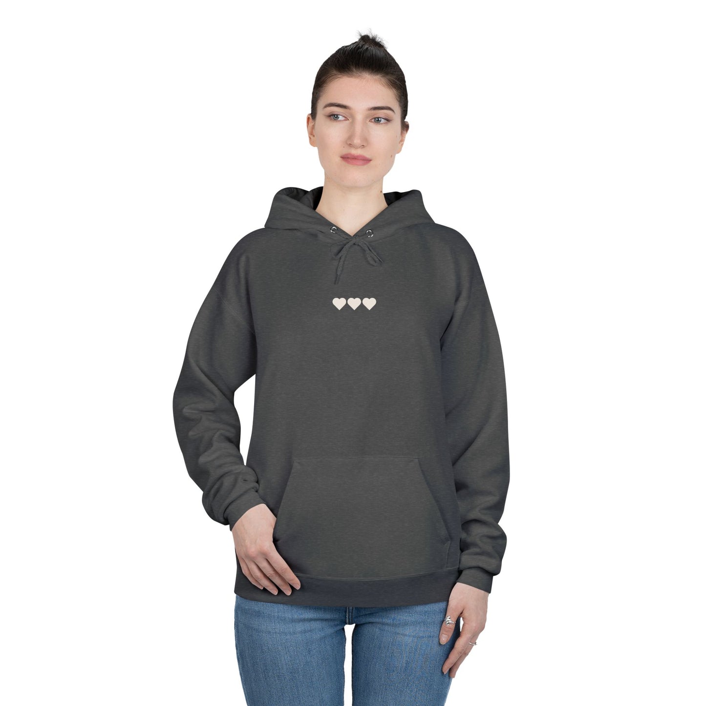 Lucky Chestnut “Give Your Horse a Treat” Hoodie – Back Graphic + Front Heart Detail