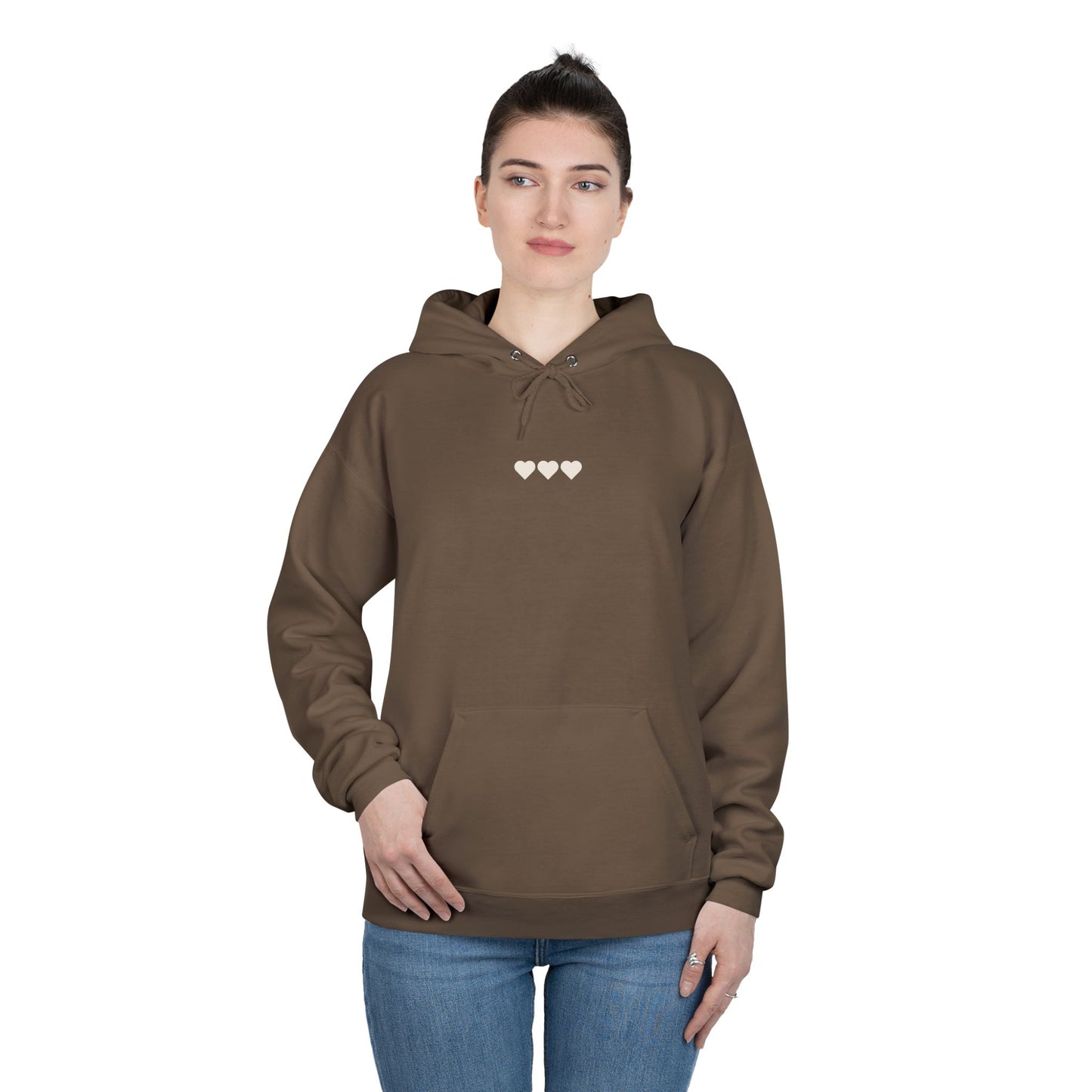 Lucky Chestnut “Give Your Horse a Treat” Hoodie – Back Graphic + Front Heart Detail