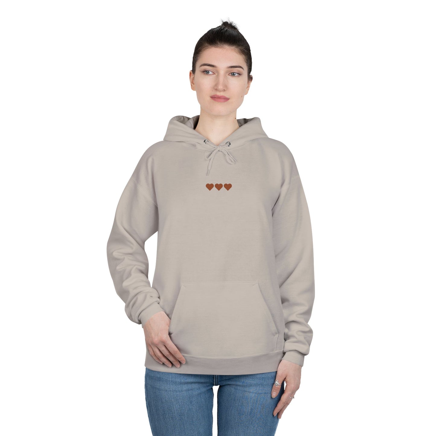Lucky Chestnut “Give Your Horse a Treat” Hoodie – Back Graphic + Front Heart Detail