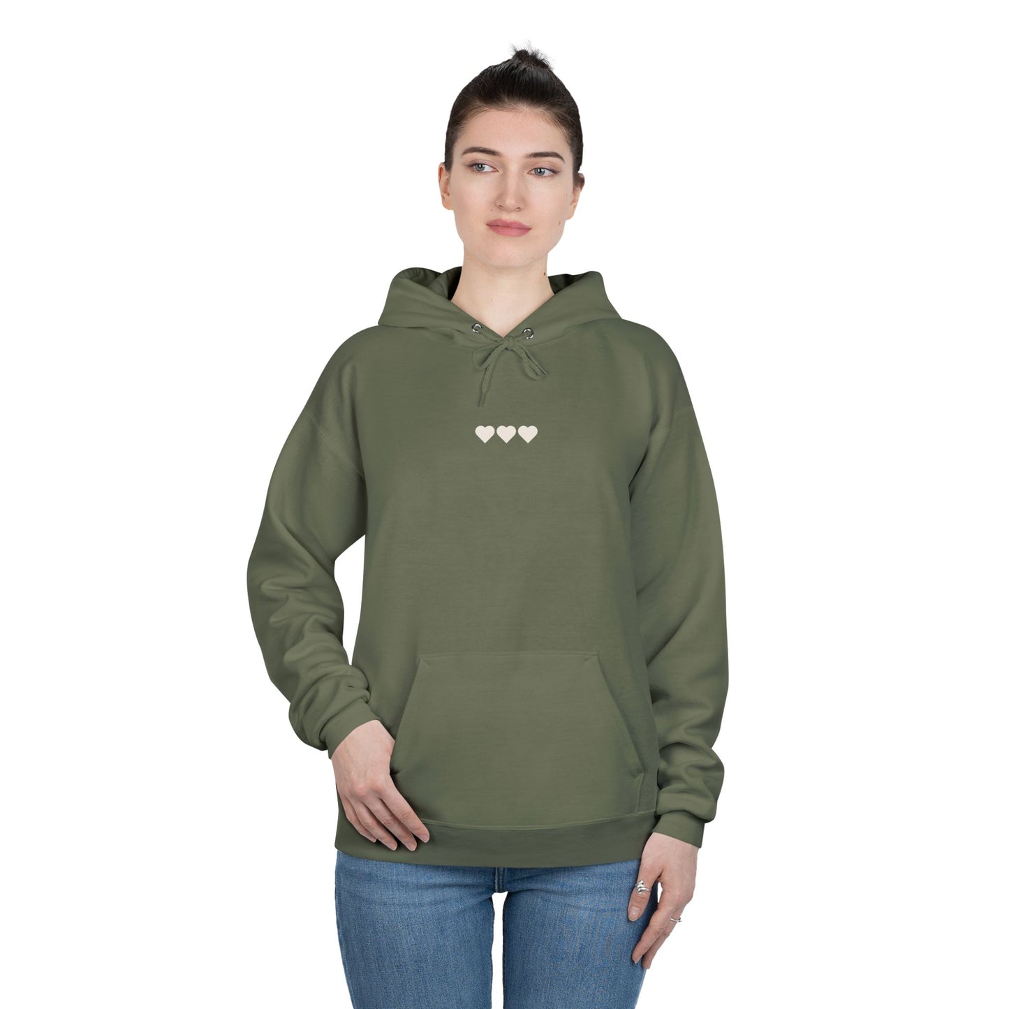 Lucky Chestnut “Give Your Horse a Treat” Hoodie – Back Graphic + Front Heart Detail