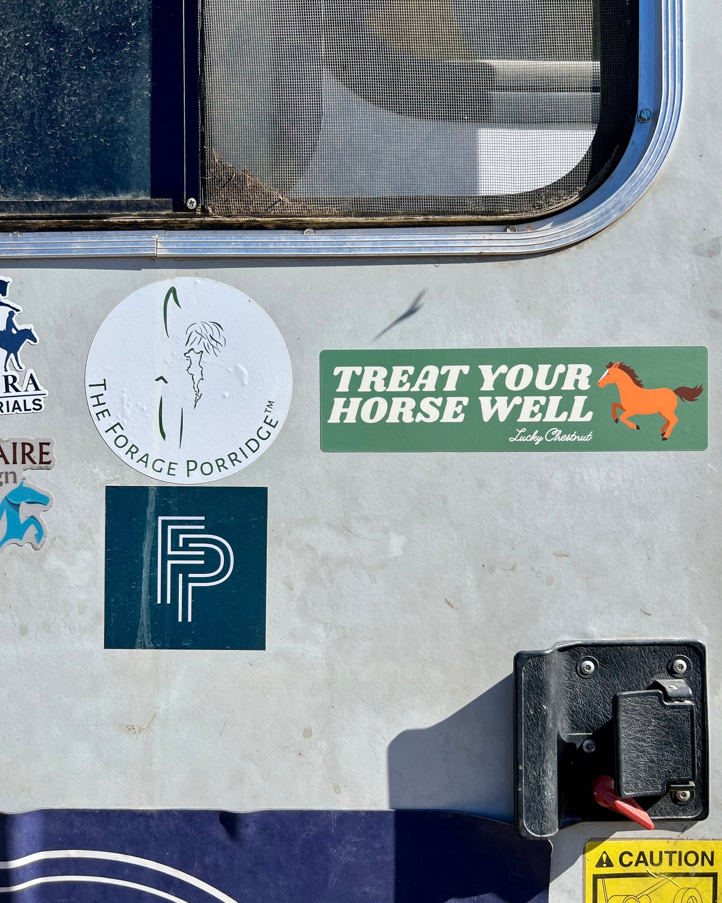 Treat Your Horse Well Bumper Sticker