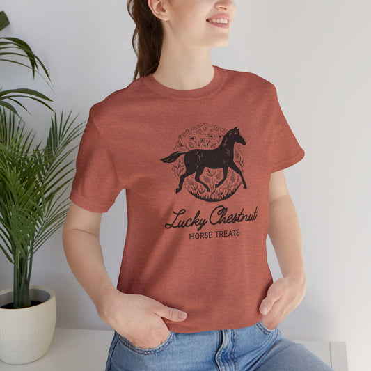 Lucky Chestnut Horse Treats Unisex Tee