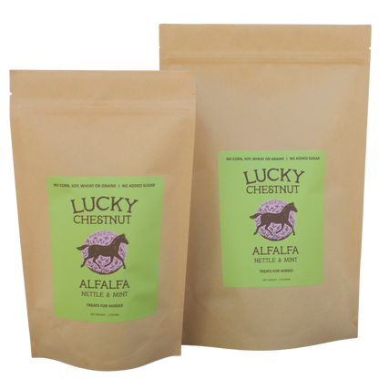 Alfalfa with Nettle + Mint Horse Treats - Low-NSC
