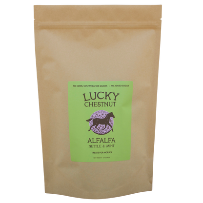 Alfalfa with Nettle + Mint Horse Treats - Low-NSC