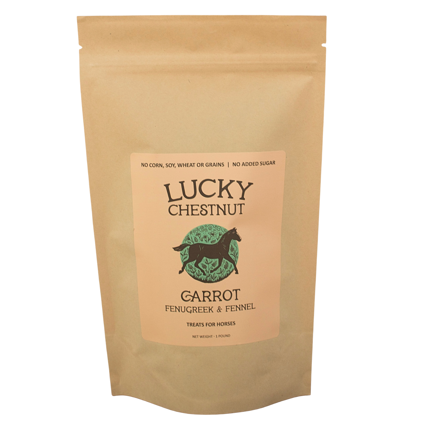 Carrot with Fenugreek + Fennel Horse Treats