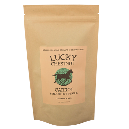 Carrot with Fenugreek + Fennel Horse Treats