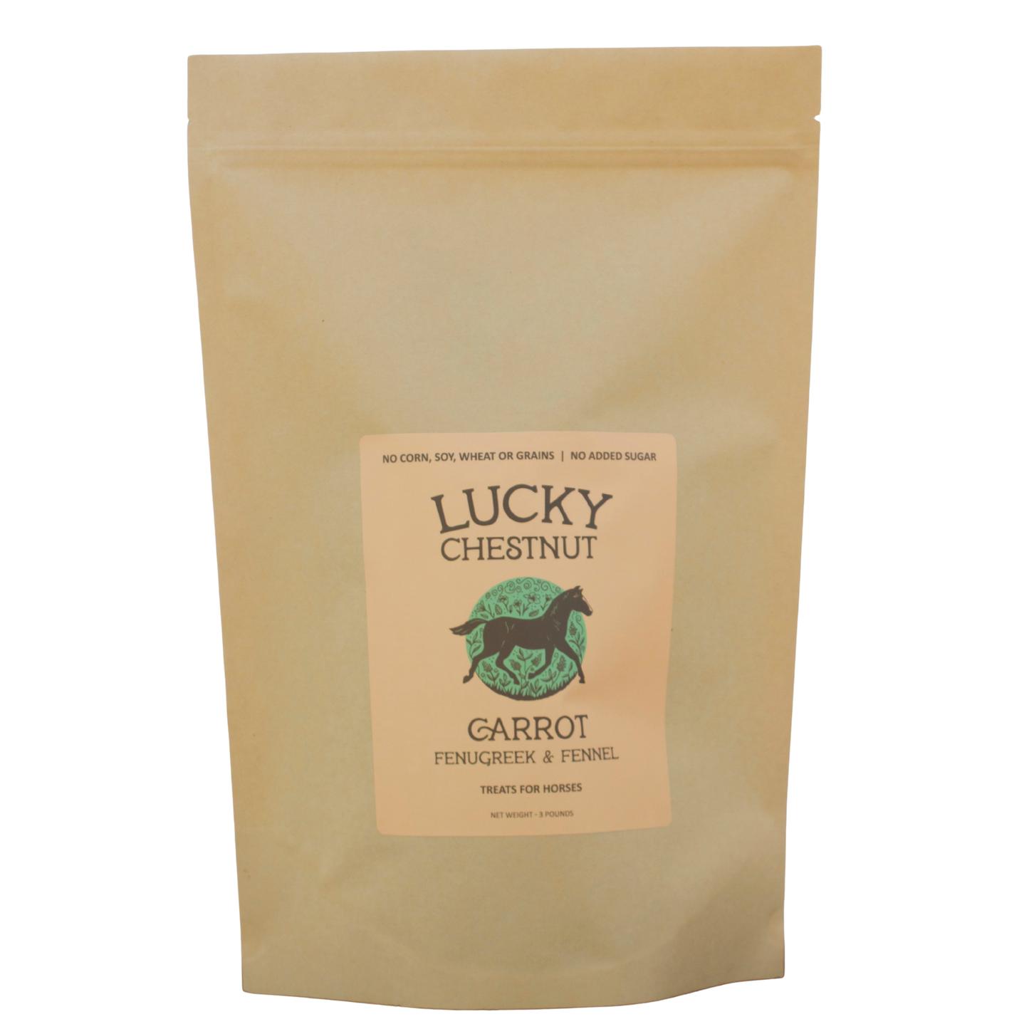 Carrot with Fenugreek + Fennel Horse Treats