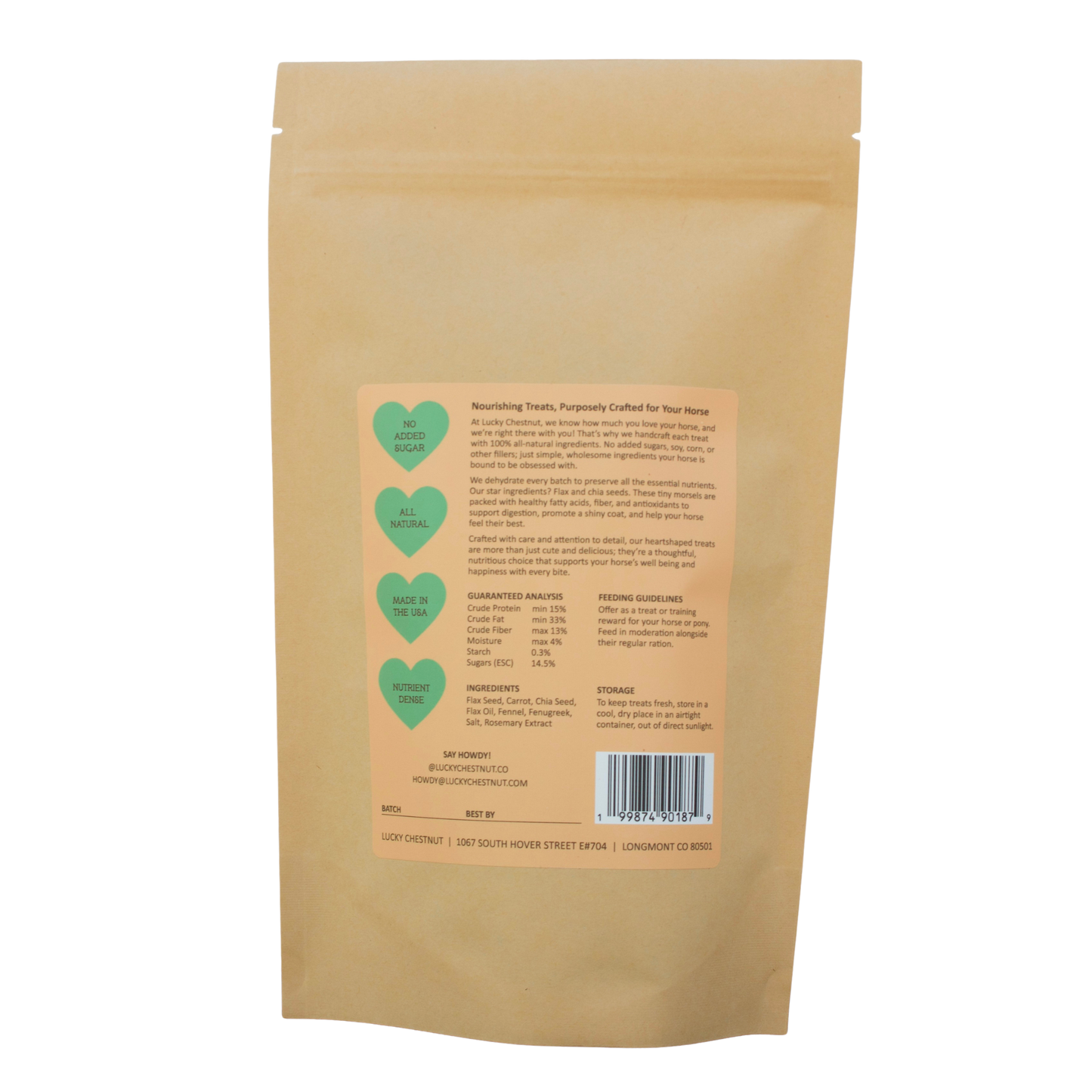 Carrot with Fenugreek + Fennel Horse Treats