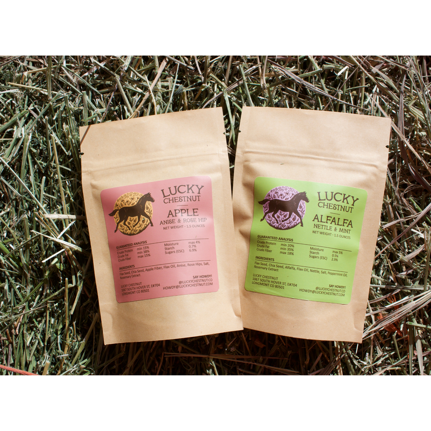 Low-NSC Horse Treat Tasting Bundle - Apple & Alfalfa (2 Pack)